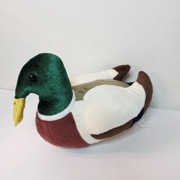 Vtg Smithsonian Institution Realistic MALLARD DUCK Plush Stuffed Toy - Picture 2 of 6